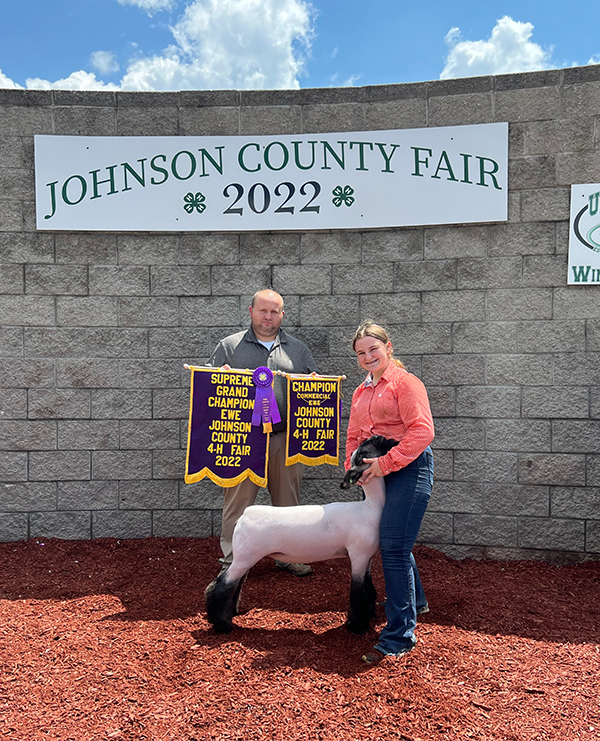 Supreme Champion Ewe Johnson County Fair IN