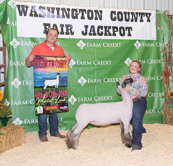 Champion Market Lamb Washington County Fair Jackpot